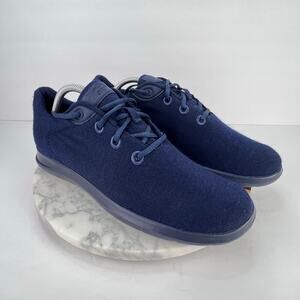 EUC Merinos Australian Merino Wool Lace Up Navy Blue Lightweight Sneaker Mens 10